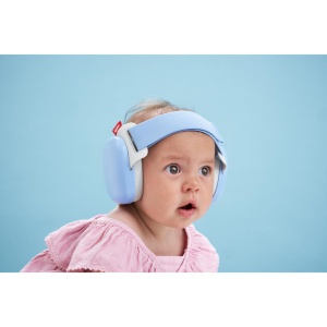 Casti antifonice pentru bebelusi si copii pana la 4 ani, ofera protectie auditiva, SNR 24, albastru, ALPINE Muffy Baby Sky Blue ALP29673 - Img 8