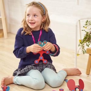 Clixo® joc magnetic de construit - Itsy Flamingo & Turcoaz (18 piese) - Img 3