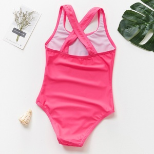 Costum de baie Roz bombon cu flamingo Drool - Img 2