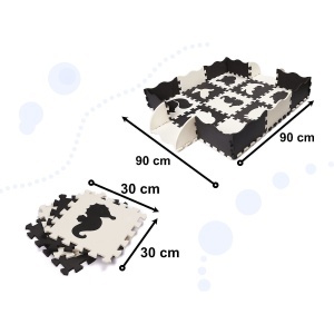 Covor puzzle cu laterale 25 piese Ikonka IK17566 - Img 5