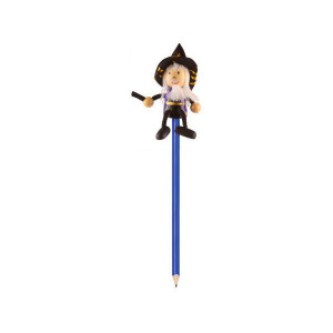 Creion cu figurina lemn Vrajitor Fiesta Crafts FCP-5006 - Img 3