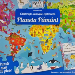 Cunoaste si exploreaza - Puzzle Planeta Pamant in limba Romana (205 piese) - Img 2