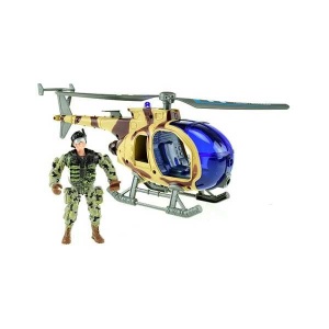 Elicopter Militar 27cm cu Sunete, Lumini si Soldat inclus Toi-Toys TT15611A - Img 4