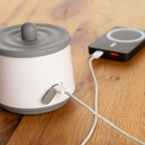 Incalzitor portabil biberoane si alimente pentru bebelusi, 4 trepte temperatura 37-50°C, acumulator cu incarcare USB-C, 3 adaptoare biberon incluse, afisaj temperatura, timer cu oprire automata, independent de priza, Reer Heat2Go 33060 - Img 12