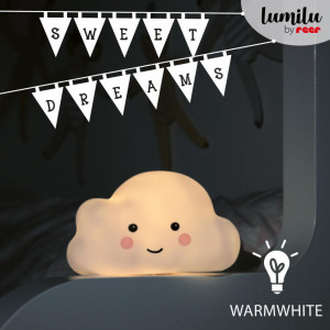 Lampa de veghe cu LED, cu oprire cronometrata, forma nor, alba, Lumilu Sweet Dreams Cloud, Reer 52250 - Img 3