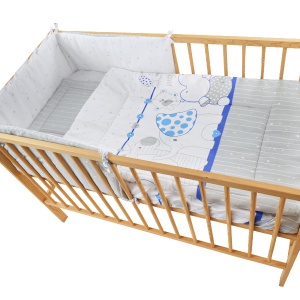 Lenjerie MyKids My Zoo Albastru 5 Piese 120x60 cm - Img 6