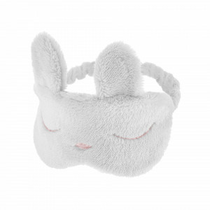 Masca bebelusi pentru somn BabyJem Sleeping Bunny (Culoare: Ecru) - Img 8