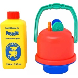 Mega galetusa cu 3 inele mari si 1L solutie baloane de sapun Pustefix Bubble Toys STPX635 - Img 3