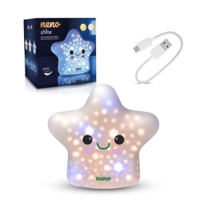 Neno Shine lampa de noapte din silicon pentru copii, in forma de stea