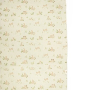 Paturica cu iepurasi pentru nou nascut, 85X85 cm, 100% bumbac organic, Rabbit, BabyCosy - Img 2