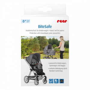 Plasa de insecte pentru carucior bebelusi, protectie tantari, 0+ luni, neagra, Reer BiteSafe black 87021 - Img 2