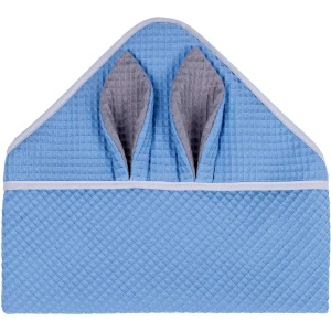 Prosop de baie cu gluga Waffle Bunny 80x80 cm Infantilo IF2511 - Img 3