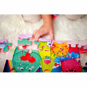 Puzzle Funny Monsters 24 piese Roter Kafer RK1201-03 - Img 3