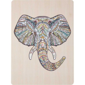 Puzzle Lemn Elefant, 137 piese, 30x22.5 cm Grafix GR400072 - Img 5