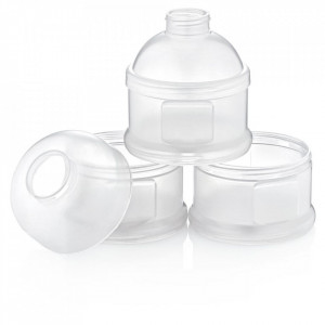 Recipient lapte praf BabyJem cu 3 compartimente (Culoare: Multicolor) - Img 8
