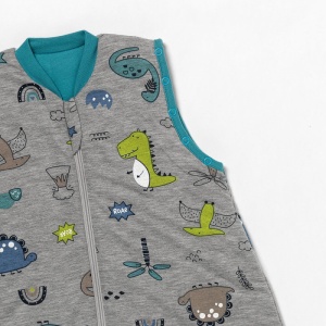 Sac de dormit cu picioruse si maneca lunga detasabila Dinosaur 80 cm + manseta 2.5 Tog - Img 3