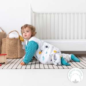 Sac de dormit cu picioruse si maneca lunga detasabila Polar Pals 130 cm + manseta 2.5 Tog - Img 4