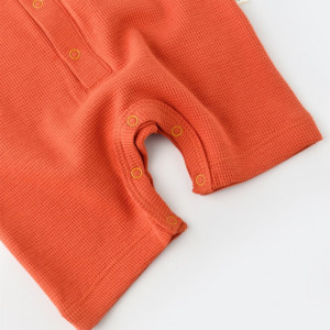 Salopeta cu panataloni scurti - 100% bumbac organic - Scortisoara, Baby Cosy (Marime: 12-18 Luni) - Img 6