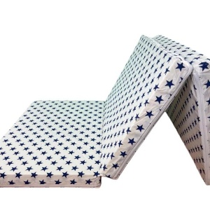 Saltea Pliabila Spuma Poliuretanica 120x60x5 cm - Dark Blue Stars