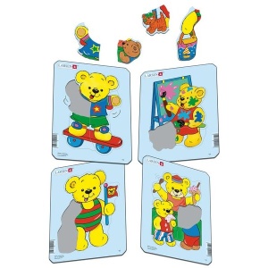 Set 4 Puzzle-uri Ursuleti, 5 piese Larsen LRY1 - Img 2