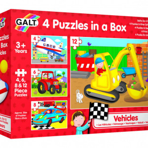 Set 4 puzzle-uri Vehicule (4, 6, 8, 12 piese) - Img 4
