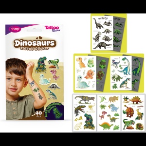 Set 40 tatuaje temporare tip autocolante Dinozauri Tytoo KOPXX1800012 - Img 5