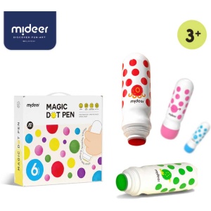 Set 6 carioci lavabile Dot Marker Mideer MD6200 - Img 2