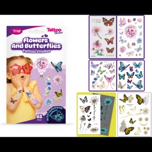 Set 65 tatuaje temporare tip autocolante Flori si Fluturi Tytoo KOPXX1800016 - Img 3