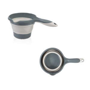 Set cadita pliabila de baie Babyjem, 5 piese, antracit - Img 6