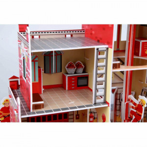 Set constructie puzzle 3D - Statie de pompieri Fiesta Crafts FCT-3047 - Img 6