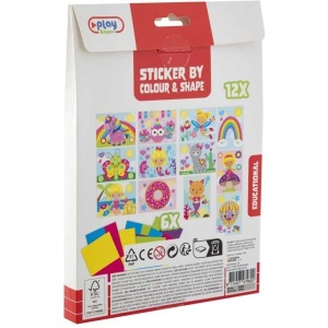 Set creativ cu stickere pe culori si forme Grafix GR100062 - Img 5