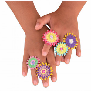Set creativ - Inele cu floricele - Img 2