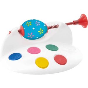 Set creativ pentru pictura pe oua Paste format din suport, acuarele si pensula Grafix GR810033 - Img 2