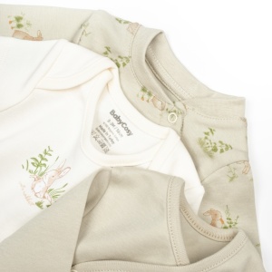 Set de 10 piese pentru nou nascut, 100% bumbac organic, Rabbit, BabyCosy - Img 5