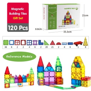 Set de constructie magnetic 3D - 120 piese - Img 3