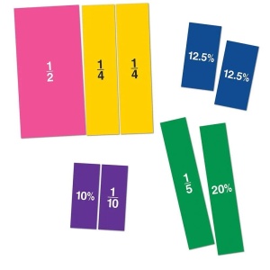 Set magnetic cu fractii - Patrate - Img 4