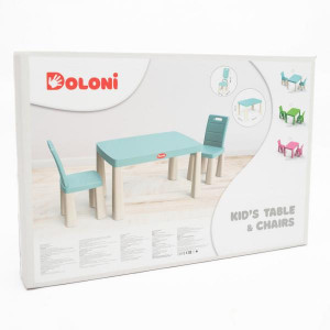 Set masa copii si scaune MyKids 04680/7 Turqoise - Img 6