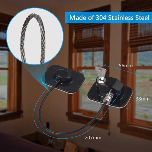 Sistem siguranta pentru geam cu cheie 20 cm Bambinice BN056 - Img 4