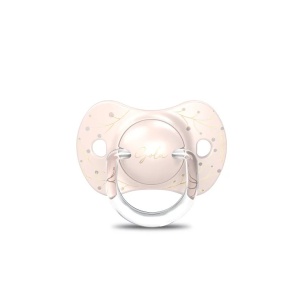 Suzeta fiziologica SX Pro din silicon 0-6 luni Roz Gold Premium