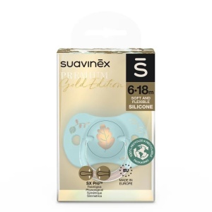 Suzeta fiziologica SX Pro din silicon 6-18 luni Albastru Gold Premium - Img 4