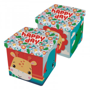 Taburet pentru depozitare jucarii Fisher Price, Happy Day - Img 3