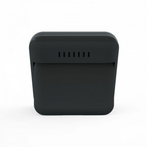 Termometru si higrometru digital de camera, ecran LCD, memorie, suport expandabil cu magnet, negru, AirBi SMILE BI1041 - Img 3