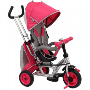 Tricicleta cu sezut reversibil Sunrise Turbo Trike Pink - Img 3