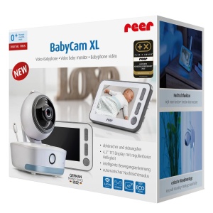 Video monitor digital pentru bebelusi cu camera rotativa si urmarire inteligenta a miscarii, REER BabyCam XL 80440 - Img 2