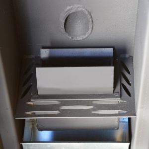 Pachet centrala cu peleti KOPH PM 25 kW, 160 mp, buncar peleti 25 kg, diametru cos fum ⌀80 mm, manta apa 28 litri, pompa recirculare si vas expansiune incorporate, Negru - Img 5