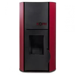 Pachet termosemineu pe peleti KOPH PM 12 kW, 80 mp, buncar peleti 12 kg, diametru cos fum ⌀80 mm, pompa recirculare si vas expansiune incorporate, Bordo, Grup siguranta, Filtru Y si Boiler termoelectric Tesy 80 litri - Img 2