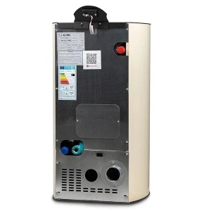 Pachet termosemineu pe peleti KOPH PM 12 kW, 80 mp, buncar peleti 12 kg, diametru cos fum ⌀80 mm, pompa recirculare si vas expansiune incorporate, Calorifere, Robineti, Grup Siguranta, Crem - Img 6