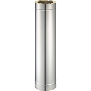 Tub inox izolat pentru cos fum KOPH, cu perete dublu, lungime 0.5 m, diametru interior 200 mm - Img 1