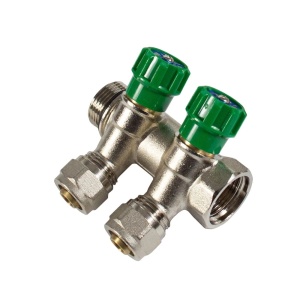 Distribuitor pentru ACM, 2 cai, KOPH, alama 3/4" - Img 1