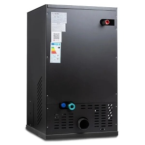 Pachet centrala peleti KOPH PM 35 KW, 230 mp, buncar peleti 80 kg, diametru cos fum ⌀100 mm, pompa recirculare si vas expansiune incorporate, Calorifere, Termostat inteligent KOPH I302, Robineti Tur/Retur, Boiler termoelectric Tesy 100 litri - Img 2
